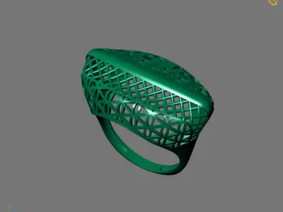 Women Plain Ring Ready STL Models Womens Ring 3d models 3D print model 5