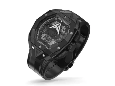 Hublot Spirit of Big Bang Sang Bleu Black Luxury Watch 3D model