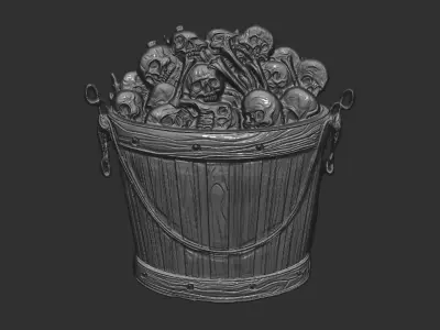 bucketskull cnc  3D print model
