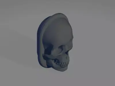 Antenna cover for Harley Davidson - Head skull 3D print model