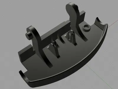 VW Armrest Handle Lock part replacement 3D print model