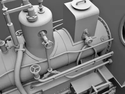 MAV 399 Steam Locomotive Free 3D model