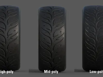 Federal 595 RS 265 35 for 18x8 Low-poly 3D model