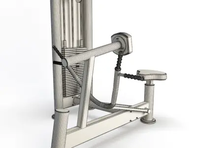 Gym Rowing Machine 3D model