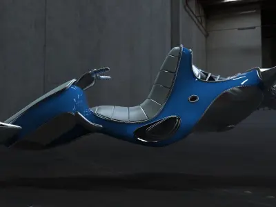 Retro Hover Concept 3D model