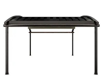 Motorized Pergola 4 worn steel 3D model