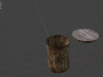 Barrel V1 Low Poly Free low-poly 3D model