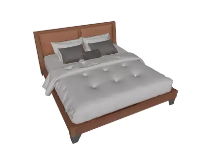 Sleeping Bed Low-poly 3D model