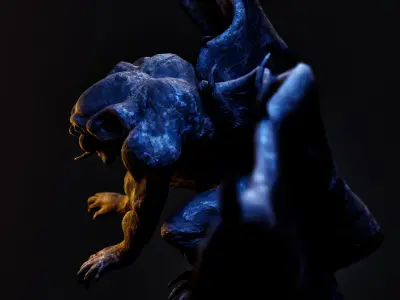 Gargoyle Low-poly 3D model