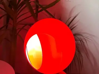 Modern Spiral Base Lamp  Futuristic 3D Printable Light Design 3D print model