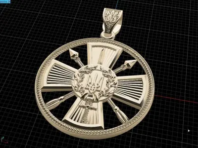 Ukranian Army Emblems 3D print model