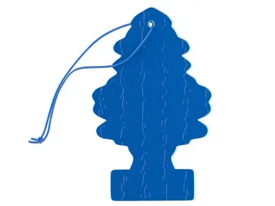 Paper Car Air Freshener blue 3D model