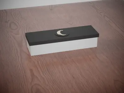 Lunar Luxe Jewelry Box - Moon Design Earrings Organizer 3D print model