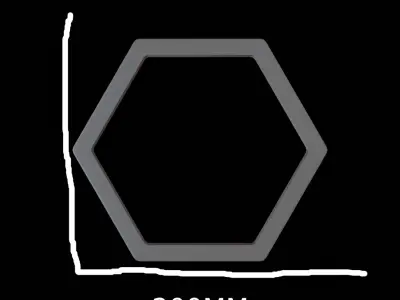 Wall art hexagon bonsai tree  3D print model