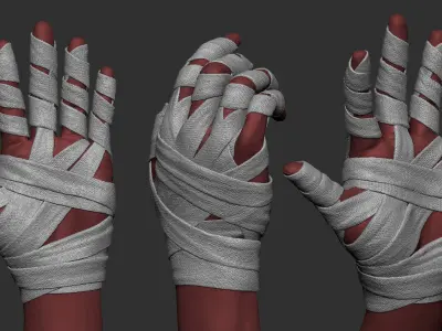 Hand Wraps Doctor Strange Low-poly 3D model