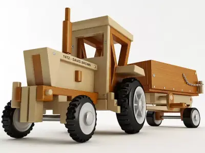 Toy Tractor 3D model