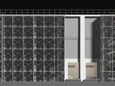 Industrial construction scene 25i13 3D model