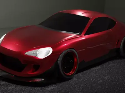 Toyota sports car 3D model