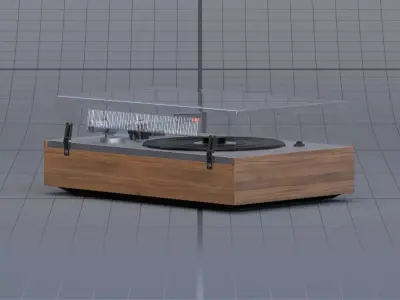 record player 3D model purchase