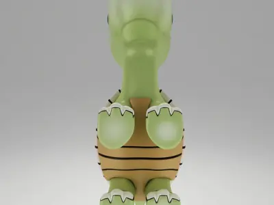 Tortoise toon 3d model 3D model