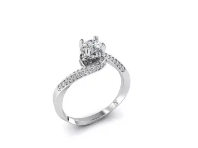 wedding ring 3D print model 29