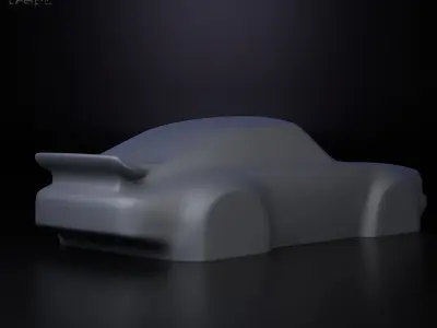 Porsche 911 simplified decorative model 3D print model