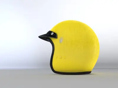 Vintage Classic F1 Helmet 3D model