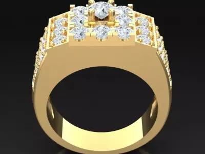 Luxury Men Rings Designs 5MR063 3D print model