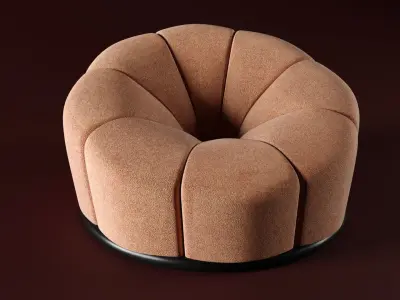 pufik lounge chair 3D model