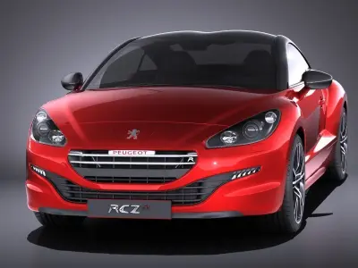 Peugeot RCZ R 2015 VRAY 3D model
