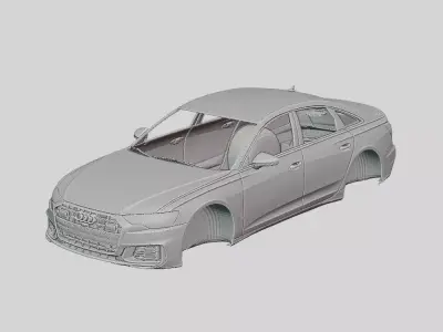 Audi S6 Sedan 2020 Printable Body 3D print model