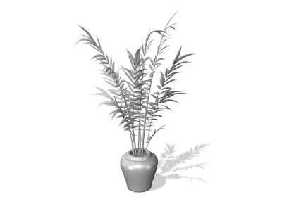 Areca Palm Plant Low-poly 3D model