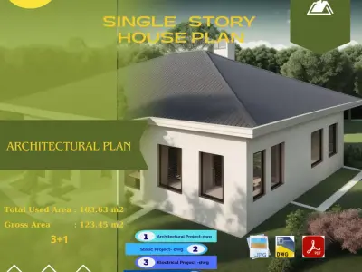 tip3 House Plans Architectural Drawings Modern House Plans 3D model