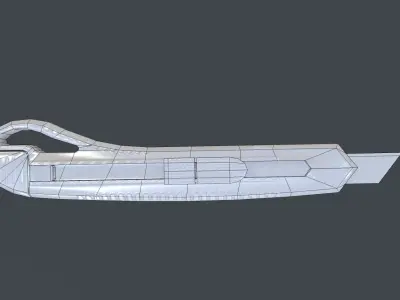 box cutter 001 Low-poly 3D model