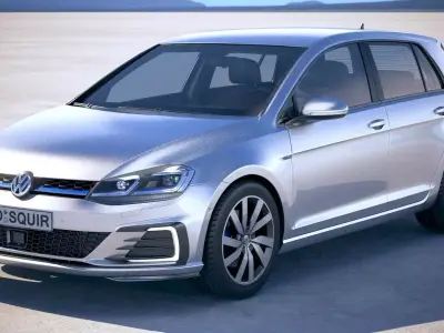 Volkswagen Golf GTE 2017 3D model
