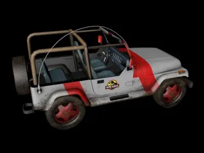 Wrangler Jurassic Park 3D model