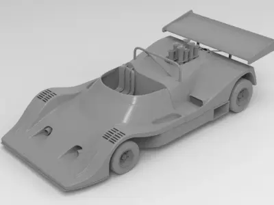 F1 Race Car 3D Model  3D print model