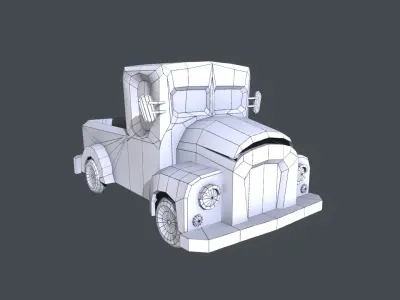 Car Stylized Low-poly 3D model