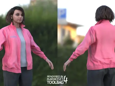 Mens and Womens Sport Suits - Modular - Rigged 3D Model Collection