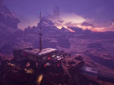 Modular Sci-Fi Environment Unreal Engine - SciFi Base Planet - Low-poly 3D model