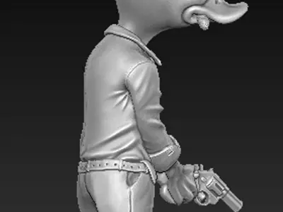 Character Duck 3D Model 3D print model