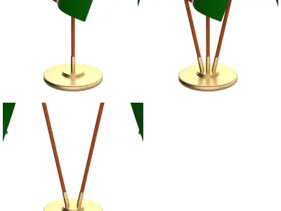 Kenya Flag Pack 3D model