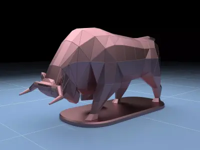 Bull Statue 3D model