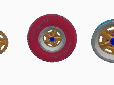 Magnum 500 rims 3D print model