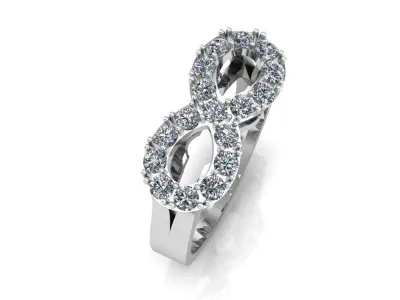 Ring woman 8 3d model 3D print model