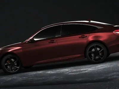 Honda Accord 2020 Low-poly 3D model