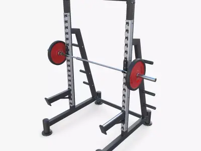 Squat rack 3D model