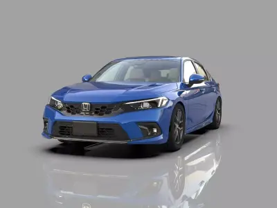 Honda Civic hatchback Mugen bodykit 2022  3D model