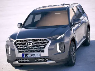 Hyundai Palisade 2020 3D model