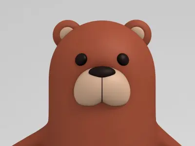 Bear Character 3D model purchase